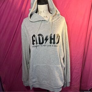 Gray Graphic Hoodie for Men
